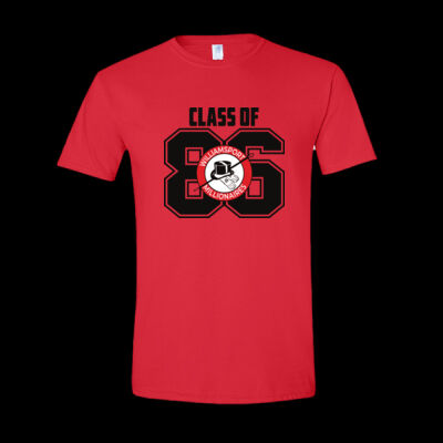 T-shirt - G64000 - White, Black and red Ink Thumbnail