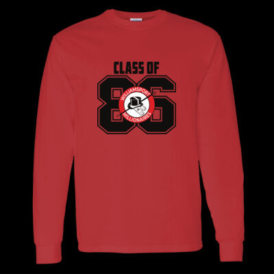 Long sleeve - G5400 - White, Black and red Ink Thumbnail