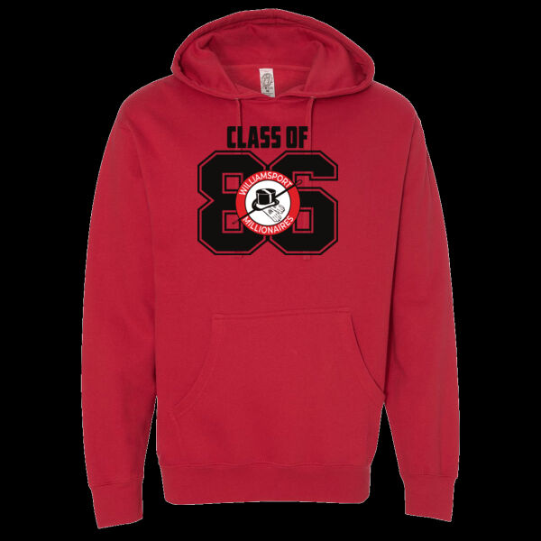 Hoodie - SS4500 - White, Black and red Ink Thumbnail