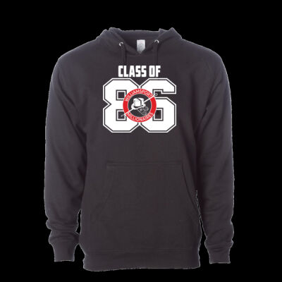 Black Hoodie - SS4500 - White and red Ink Thumbnail