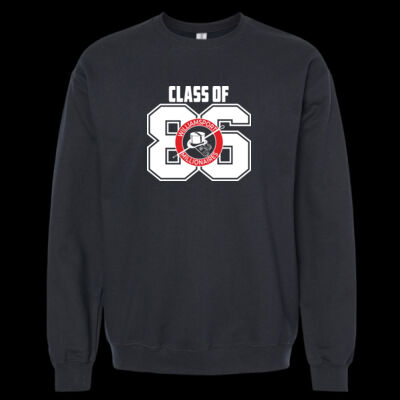 Black Crewneck - SF000 - White and red Ink Thumbnail