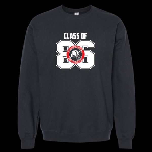Black Crewneck - SF000 - White and red Ink Thumbnail